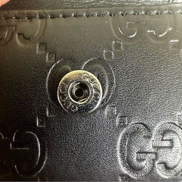 Gucci Guccissima Key Case Holder Leather Black - Picture 5 of 11
